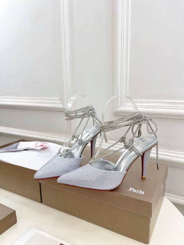 christian Louboutin路铂廷Cl 红底鞋 25Ss最新Just Jewel水晶钻高跟凉鞋系列 魅惑华丽的顶级硬货上新 bs明星同款 平台主播 网